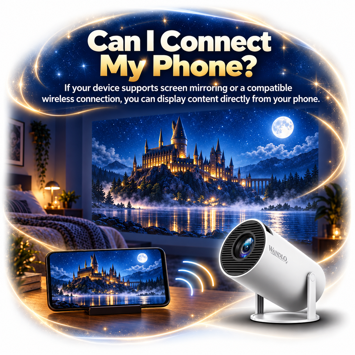 Portable Mini Projector - Wandlo™